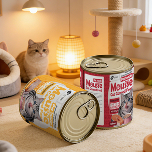 Alimento Húmedo Funcional para Gatos 375G, Salud de la Piel y el Pelaje, Carne de Res, Salmón, Pescado de Océano, Proveedor Mayorista OEM - Product Image 1
