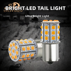 ไฟท้าย LED สว่างพิเศษ 12V 5.2W สำหรับรถยนต์ 1157/1156 ไฟเบรกและไฟเลี้ยว 7440/7443T25 33SMD อุณหภูมิสี 6000K - Product Image 2