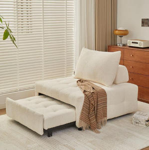 Canapé-lit moderne multifonctionnel deux <span class=keywords><strong>places</strong></span>, chaise longue pliable rétractable, tissu personnalisé, vente chaude - Product Image 3