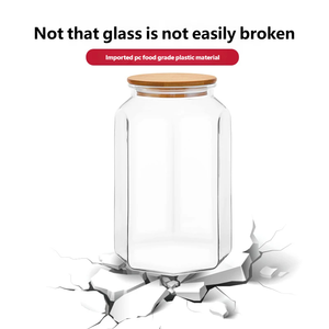 Đa Chức Năng Kín Lưu Trữ Jar Cấp Thực Phẩm PC Chất Liệu Nắp Tùy Chọn Dung Lượng Lớn Nut Lưu Trữ Jar - Product Image 6