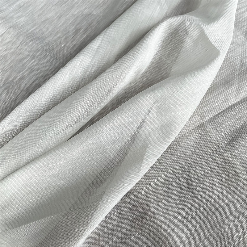 Plain Dyed Silk Linen Blend Fabric 30% Silk 70% Linen for Dress Women woven Natural Silk Hemp Fabric