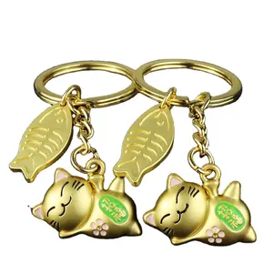 日本传统护身符Churinga Periapt Maneki Neko幸运猫胖子猫钥匙扣