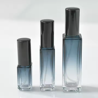Flacons de parfum personnalisés 5ml 10ml 20ml en verre bleu dégradé rechargeables avec pulvérisateur à pompe pour décanter le parfum