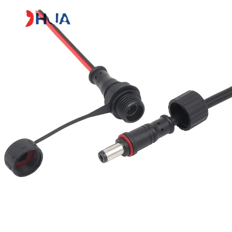 Gratis Monster Hoge Hoeveelheid Schroefdraad Vrouwelijke Paneel Montage Power Jack Met Kabel 5.5*2.5Mm Dc Connector