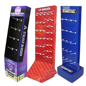 Présentoir de sol en carton personnalisé pour club de distribution, avec porte-cartes de <span class=keywords><strong>produits</strong></span> pour accessoires numériques - Product Image 3