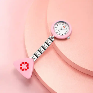 Montres personnalisées pour infirmières, montres de poche pour femmes, <span class=keywords><strong>montre</strong></span> à quartz tendance, logo personnalisé, broche médicale - Product Image 5