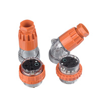 Connecteurs sous-marins circulaires micro femelle 8PIN IP69K connecteur humide enfichable de cloison étanche pour cuivre d'alimentation