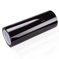 Film plastique noir pour phare de voiture, 0.3x10m, emballage enveloppant avec une fumée, TPH
