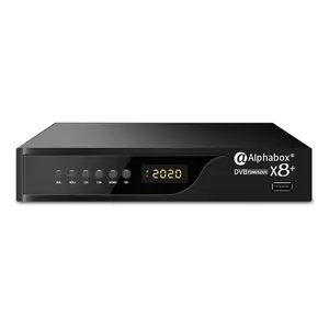 Alphabo X8+ New dvbT2 S2 decoder digital receiver MPEG4 Combo set top box DVB-T2+C combo HEVC H.265 wifi Code fre dvb-c dv