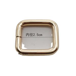 Hebilla cuadrada de metal de 2,5 cm de diámetro interior, duradera, para bolsos y accesorios de ropa - Product Image 1