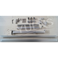 Livraison rapide panneau solaire pv montage vertical système de ballast toit plat supports en aluminium structure clips cadres