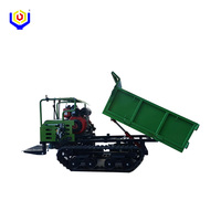 Mini-dumper chenillé tout-terrain, mini-chargeur sur chenilles en caoutchouc, vente chaude, capacité de charge 0,5T, pour travaux de construction