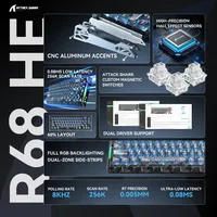 ATTACK SHARK R68 HE Carbonfaser RapidTrigger Tastatur 60% 66 Tasten USB-C Kabelgebunden 8K Magnetischer Schalter Gaming-Tastatur