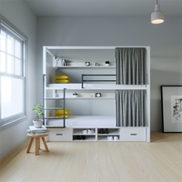 Service de Conception 3D Gratuit en Usine Lits Superposés Métalliques Simples et Doubles Durables et Modernes pour Adultes Étudiants Appartement et École
