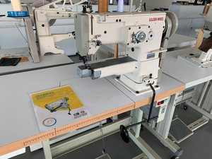 จักรเย็บผ้าแบบวงกลมซิกแซก2จุดแบบเข็มแบนเข็มเดี่ยวสีทอง<span class=keywords><strong>2450N</strong></span> เย็บเว็ทสูทรองเท้าผ้าใบกันน้ำ - Product Image 2