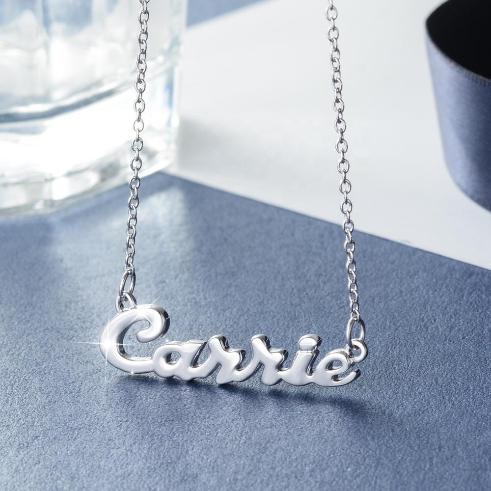 Personalised Carrie Style Name Necklace,925 Sterling Silver,SOLD OVER 3000