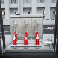 Sectionneur AC haute tension intérieur GN19-12 12 kV, isolateur tripolaire pour appareillage de distribution électrique