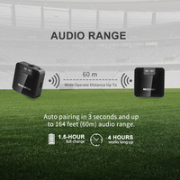 Fifine — système de Microphone Lavalier sans fil 2.4Ghz, Microphone à revers, émetteur et récepteur pour appareil photo DSLR, enregistrement vidéo, caméra