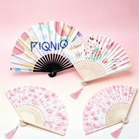 Éventail pliant en soie de bambou personnalisé en gros, artisanat d'art chinois, éventail à main pour cadeaux et danse