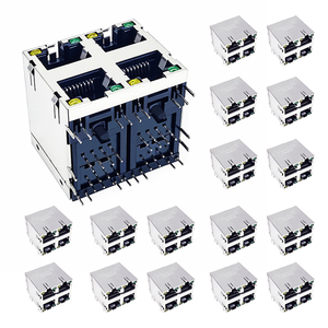 Conector Cat6 <span class=keywords><strong>Rj45</strong></span> sin Herramientas, Caja de 100 Piezas para Cable de Cámara IP, Cat6 a Rj 45 Blindado M12, Conector Ethernet <span class=keywords><strong>Rj45</strong></span> Impermeable - Product Image 2