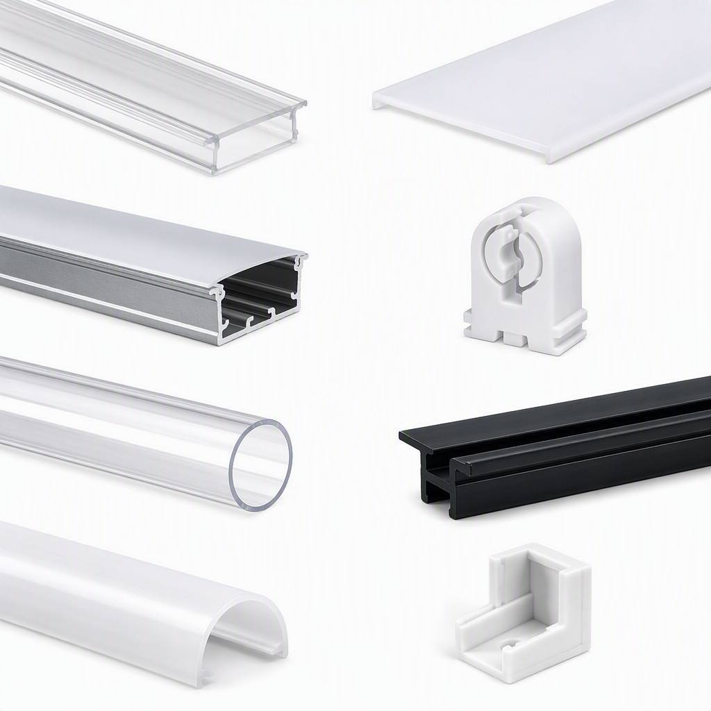 OEM Manufacturer ABS PVC PMMA Acrylic Extrusion Profile Extruded T U Channel Edge Trim Seal Gasket Deco Supplier Factory · image 1