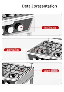 Réchaud à <span class=keywords><strong>gaz</strong></span> extérieur à quatre yeux avec trépied Bureau multifonctionnel européen Simple avec couvercle Four de style européen Portable - Product Image 6