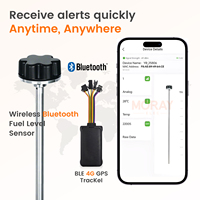 Moray ME503 BLE GPS Plateforme de suivi gratuite Tracker Surveillance sans fil Indicateur de niveau d'huile Capteur numérique de niveau de carburant liquide