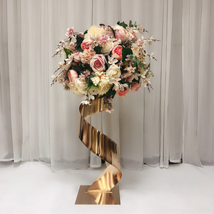 Soporte de flores Decoración DE BODA Centros de <span class=keywords><strong>mesa</strong></span> Decoración de <span class=keywords><strong>mesa</strong></span> <span class=keywords><strong>dorada</strong></span> Piezas de <span class=keywords><strong>centro</strong></span> <span class=keywords><strong>Mesa</strong></span> de boda - Product Image 1