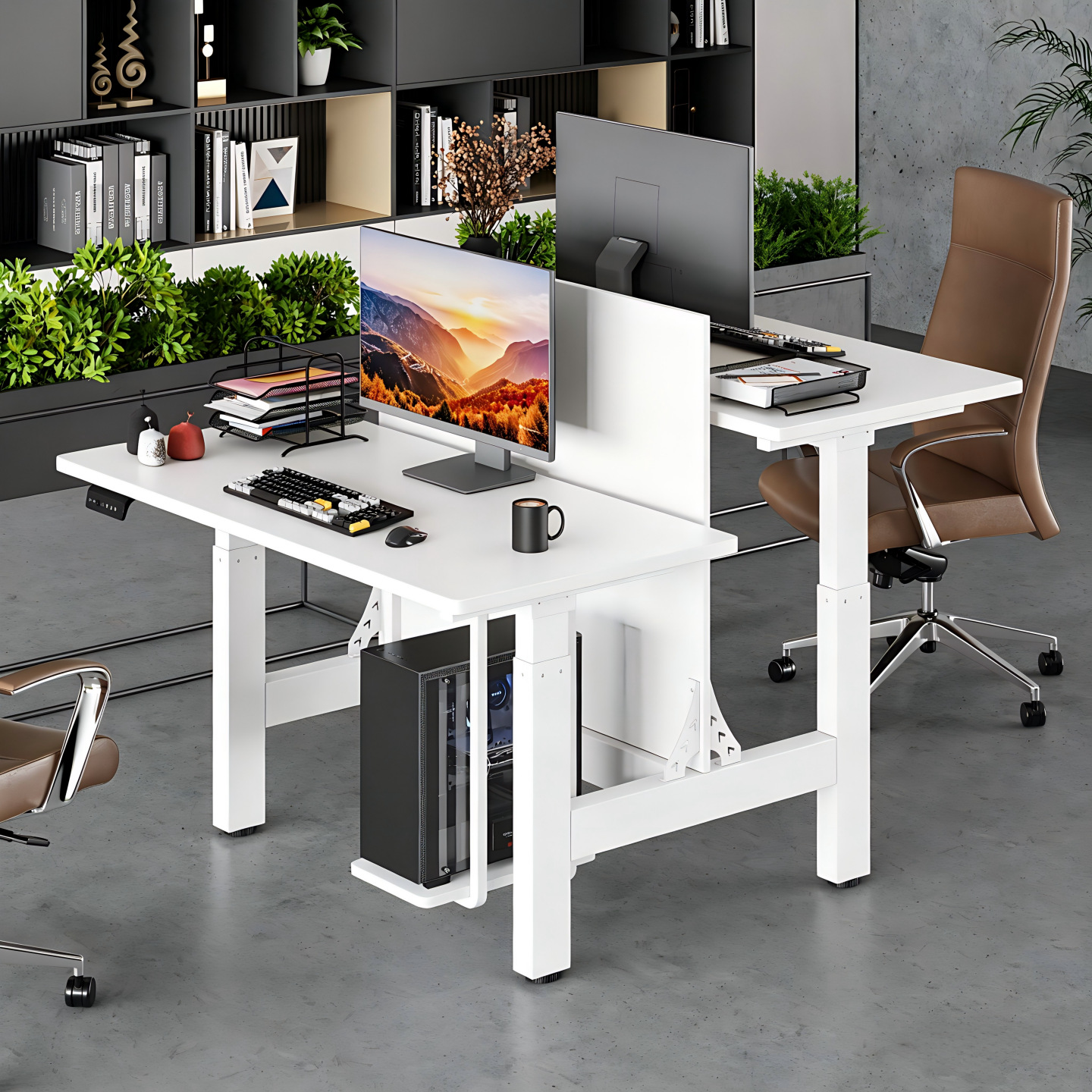 white table frame-double-station formal four-motor no panel