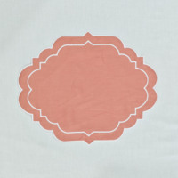 Ensemble de serviettes en lin de couleur unie avec couleurs/logos personnalisés, style nordique avec bordure brodée festonnée pour hôtel, mariage, ensemble de sets de table