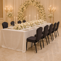 Chaise de banquet noire élégante pour hôtel, prix d'usine, pour événements de mariage, fournisseur