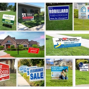 Panneau publicitaire extérieur personnalisé résistant aux intempéries, panneau de jardin en plastique ondulé imprimé sur mesure - Product Image 6