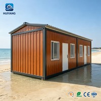Bâtiment préfabriqué modulaire en conteneurs d'acier pour bureau de chantier, dortoir du personnel et camp de travailleurs