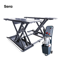Sera 3 Tonnes Pont élévateur à ciseaux hydraulique monocylindre portable et mobile à levée moyenne avec garantie de 12 mois pour usage domestique et garage