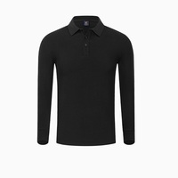 220gms Premium Unisex 80% Katoenen Poloshirts Met Lange Mouwen Zakelijk Casual T-Shirt Werkkleding Tops Golfshirt Heren Dames Sweatshirt