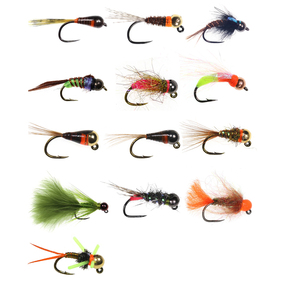 Mouches <span class=keywords><strong>Euro</strong></span> Nymph à tête en tungstène, hameçon jig, <span class=keywords><strong>mouche</strong></span> humide, leurres artificiels pour la pêche à la truite, au brochet et aux poissons-soleils - Product Image 1