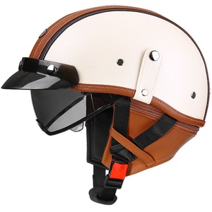 Casco Retro de Estilo Japonés con Certificación 3C, Material ABS, Media Cara, 26+ Ventilaciones, Cierre de Velcro, Visera, Unisex, para Verano - Product Image 5