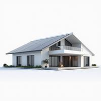 Villa préfabriquée en acier modulaire de style européen moderne pour hôtel, usage extérieur ou résidentiel, avec design écologique