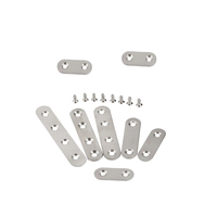 Fabricant de Dongguan – Plaque de fixation d'angle plate à 2 trous en acier inoxydable, connecteur métallique pour meubles, support personnalisé