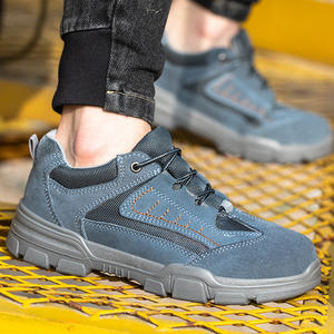 Chaussures de sécurité pour hommes, à bout en acier, basses, respirantes, anti-perforation, résistantes aux chocs, chaussures de travail d'été antidérapantes XHL 2186 - Product Image 1