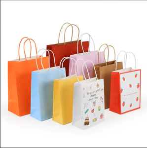 Customized Eco-Friendly Kraft <strong>Paper</strong> <strong>Bags</strong> <strong>with</strong> High Quality Own <strong>Logo</strong> Design for Takeaway Food Packaging <strong>LOGO</strong> <strong>Printing</strong> - Product Image 5