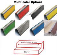 Profilés de nez de marche en PVC pour intérieur et extérieur, bandes de transition personnalisables pour escaliers, service de découpe inclus