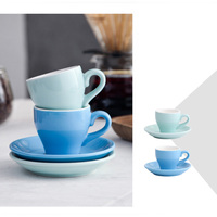 Tasse expresso en céramique, 80cc, en porcelaine, expresso, cappuccino, latte, café, thé, ensembles de tasses et soucoupes