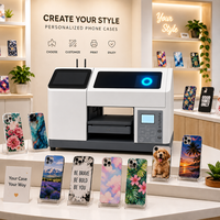 Imprimante UV de bureau AI pour l'impression DIY de coques de téléphone, machine d'impression A5 avec encre UV gratuite