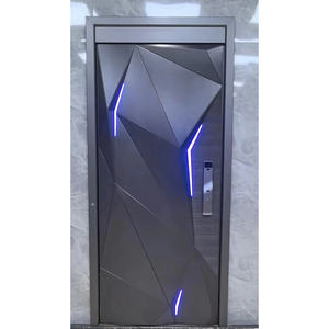 Porta d'<span class=keywords><strong>Ingresso</strong></span> di Lusso dal Design Europeo in Acciaio Inox e Alluminio per Appartamenti Case e Ville Nuovo Portone Principale - Product Image 2