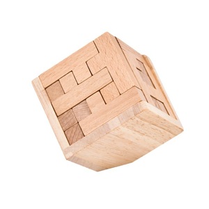 ตัวต่อเลโก้ 3 มิติ รูปทรงตัว T แบบแม่เหล็ก ทำจากไม้ ฝึกสมอง ปริศนาเรขาคณิต ของเล่นเสริมพัฒนาการ ท้าทายไอคิว สำหรับเด็กอายุ 14 ปีขึ้นไป ขนาด 10*10*10 - Product Image 1