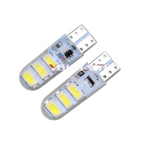 T10 led-lampe W5W 5630 5730 6Led Strobe Flash Auto Innen Licht 6SMD Reverse Lizenz Platte Silikon Wasserdichte Licht