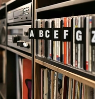 Separadores de Discos de Vinilo de PVC/PP/PC Impresos Personalizados de Fábrica, con Etiquetas Alfabéticas, Resistentes al Agua, al Desgaste, Reutilizables, para Clasificación, 1 mm