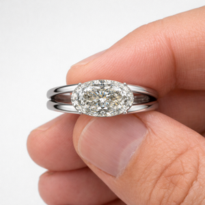 Anillo de Platino con Diamantes Cultivados en Laboratorio de Lujo para Mujer, con Artesanía Sofisticada, para Regalos de Boda, Compromiso y Aniversario - Product Image 5