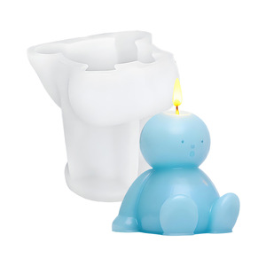 <span class=keywords><strong>Molde</strong></span> de silicona 3D de muñeco de nieve sentado para velas, moldes de resina DIY para árbol de Navidad, para hacer adornos de yeso y arte. - Product Image 2